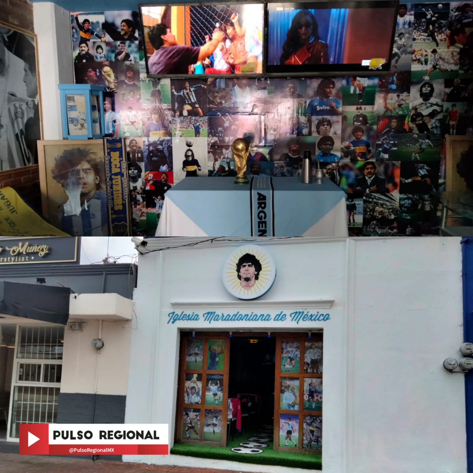 Abren la primera Iglesia Maradoniana en San Andrés Cholula | Pulso Regional